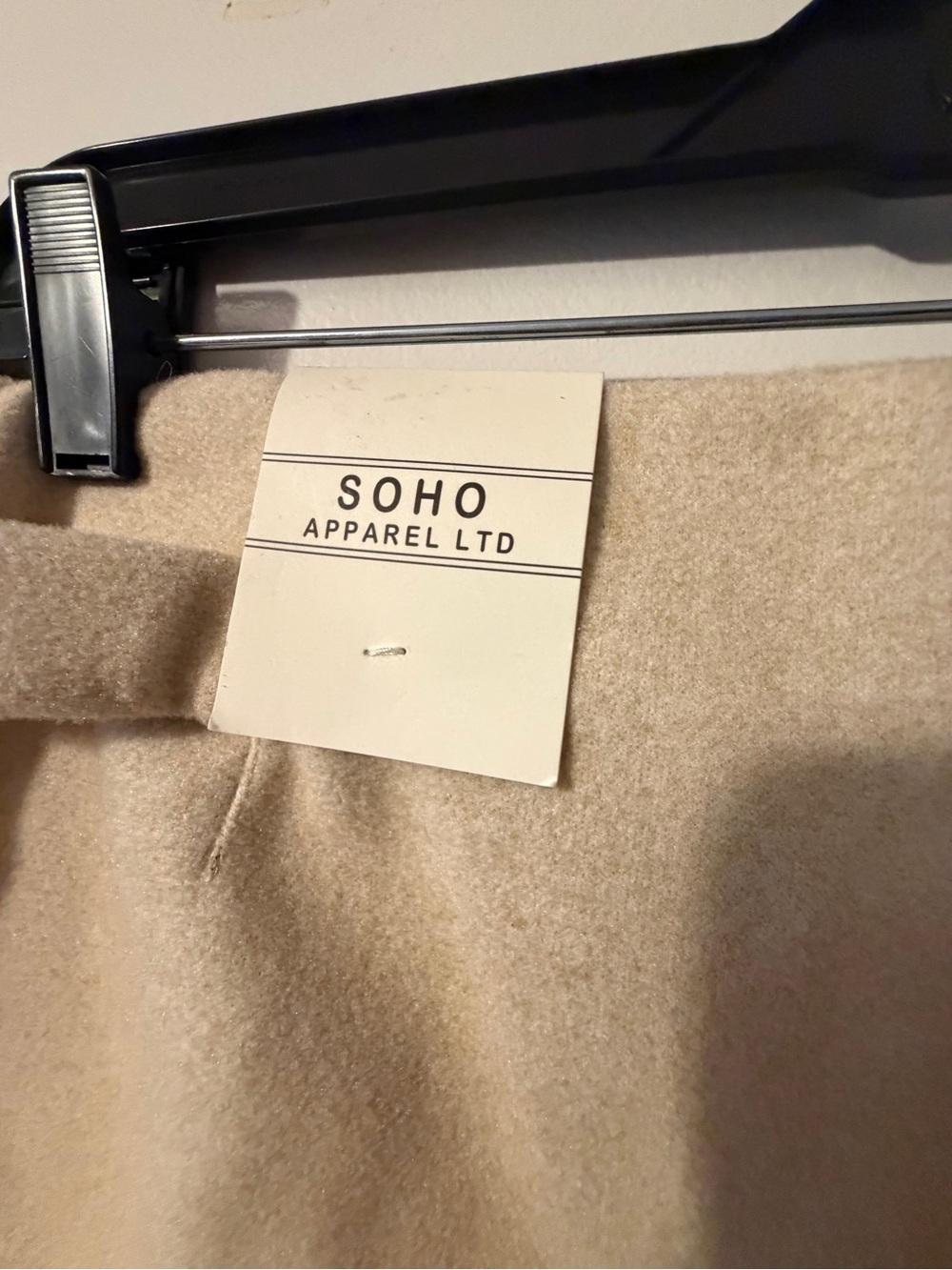 Soho Apparel Cream Tailored Trousers - Picture 8 of 12
